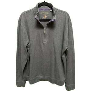 Orvis Gray Pima Cotten Pullover Large Sweater
